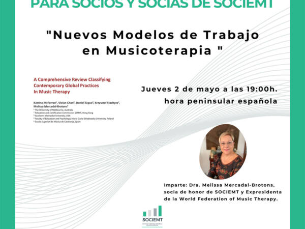 Seminario gratuito: “Nuevos Modelos de Trabajo en Musicoterapia”